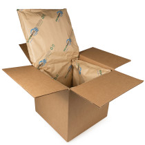 12" x 12" x 12" Insulated Shipping Box, 3.6-Gallon Capacity, Includes EcoMax™ Thermal-Paper Liners